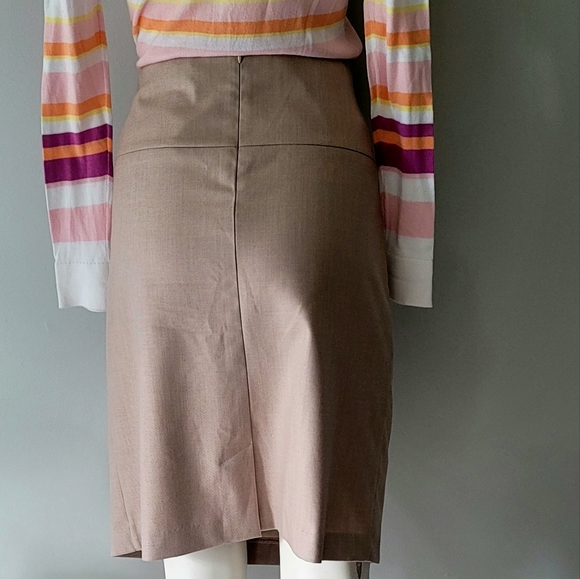 Tristan Neutral Color Midi Skirt Size 10 - Picture 4 of 10